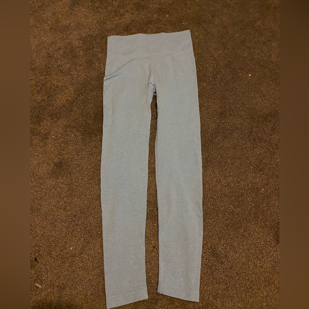 light blue leggings
